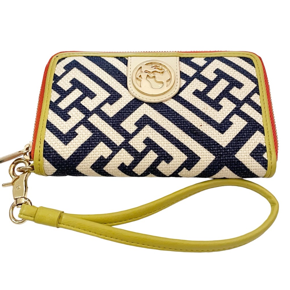 SPARTINA 449 Haig Point Folio Phone‎ Wristlet Wallet Mermaid Blue Green Printed